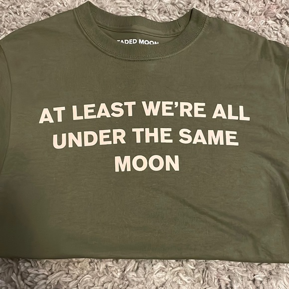 Faded moon T-shirt “at least were all under the same moon” - Picture 1 of 3